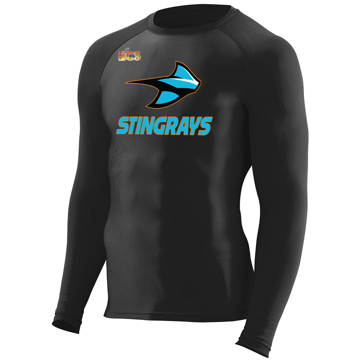 Stingrays Youth Long Sleeve Compression Shirt