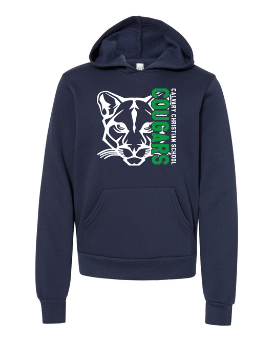 Cougars Vertical  - Youth Hoodie